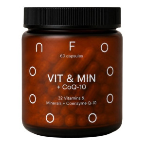 ФОООН Вітаміни та мінерали з Коезимом Q10 (FOOON VIT & MIN + CoQ-10) ліпосомальний мультивітамінний комплекс капсули флакон №60