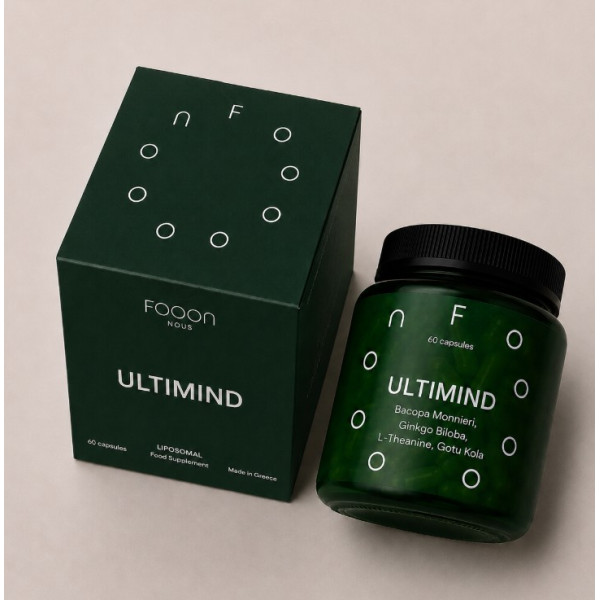 ФОООН Ясний розум (FOOON ULTIMIND) ліпосомальний комплекс з рослинними екстрактами та вітаміном B12 капсули  флакон №60