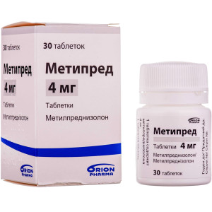 МЕТИПРЕД таблетки 4 мг флакон №30