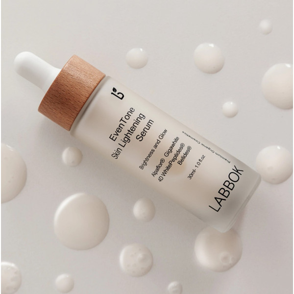 Сироватка для вирівнювання тону шкіри з 4D White пептидами Labbok EvenTone Skin Lightening Serum проти пігментних, сонячних та вікових плям, тьмяності й нерівномірного кольору 30 ml