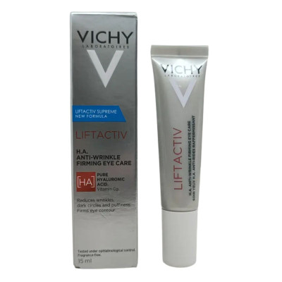 Крем навколо очей Vichy (Віши) Liftactiv H.A. розгладжувальний з гіалуроновою кислотою для корекції зморшок та темних кіл 15 мл