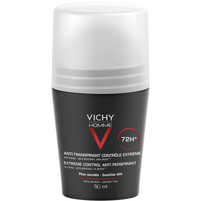 Дезодорант-антиперспірант кульковий Vichy (Віши) 48h Homme 72h Extreme Control для чоловіків екстра-сильної дії 50 мл