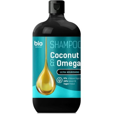 Шампунь для всіх типів волосся Bio Naturell Coconut Oil & Omega 3 Ультраживлення 355 мл