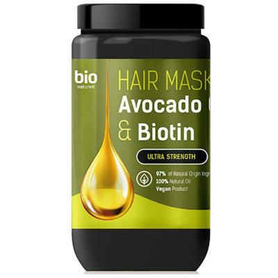 Маска для волосся Bio Naturell Ультрасила з олією авокадо та біотином, 946 мл