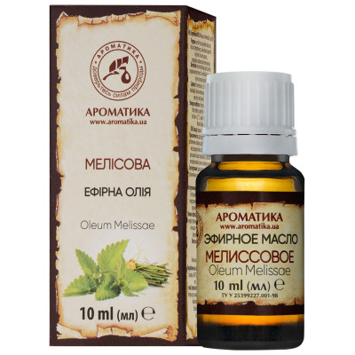 Олія ефірна Ароматика Мелісова флакон 10 мл