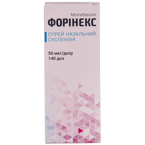 ФОРІНЕКС спрей назальний суспензія 50 мкг/дозу флакон 140 доз