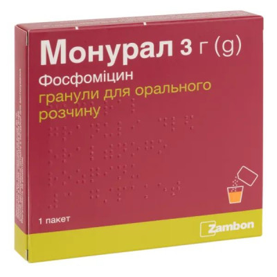МОНУРАЛ гранули для орального розчину пакет 3 г №1