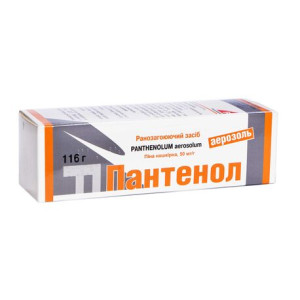 ПАНТЕНОЛ АЕРОЗОЛЬ піна нашкірна 50 мг/г контейнер 116 г