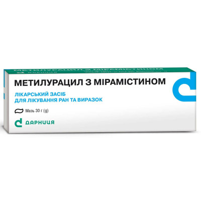 МЕТИЛУРАЦИЛ З МІРАМІСТИНОМ мазь туба 30 г Дарниця