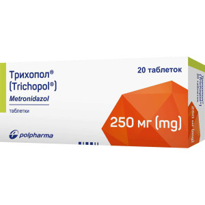 ТРИХОПОЛ таблетки 250 мг №20 (10х2)