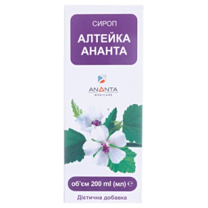 Алтейка Ананта сироп флакон 200 мл