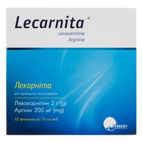 Лекарніта (Lecarnita) розчин оральний 2 г/10 мл флакони 10 мл №10