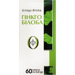 ГІНКГО БІЛОБА-Ф капсули 400 мг №60	