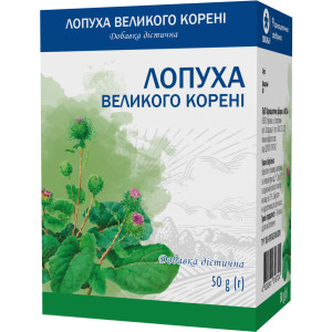 Лопуха великого коріння пачка з внутрішнім пакетом 50 г Фармацевтична Фабрика «ВІОЛА»