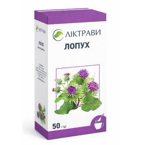 Лопух корінь пачка з внутрішнім пакетом 50 г Ліктрави