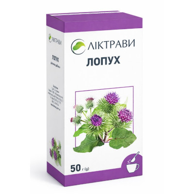 Лопух корінь пачка з внутрішнім пакетом 50 г Ліктрави