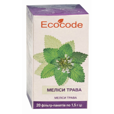 МЕЛІСИ ТРАВА трава фільтр-пакети 1,5 г №20 Ecocode