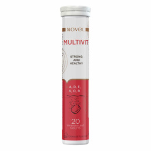 НОВЕЛ (NOVEL) Strong and Healthy Multivit таблетки шипучі зі смаком апельсину №20