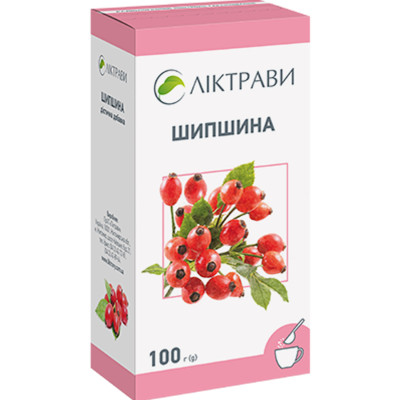 ШИПШИНА плоди пачка з внутрішнім пакетом 100 г Ліктрави
