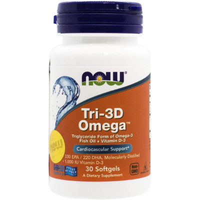 NOW TRI-3D ОМЕГА-3 капсули м'які №30