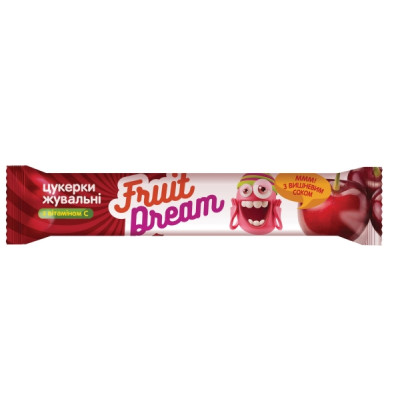 Цукерки Fruit Dream жувальні Вишневий сік + Вітамін С 15 г