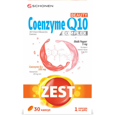 ЗЕСТ Beauty Coenzyme Q10 Коензим б'юті Q10 комплекс капсули №30