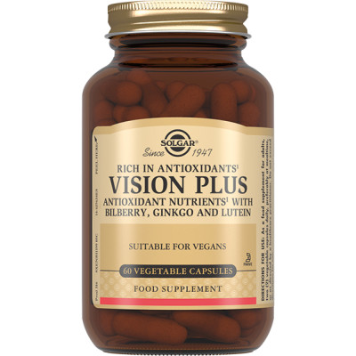 СОЛГАР (SOLGAR) Віжн Плюс (Vision Plus Vegetable Capsules) капсули флакон №60 