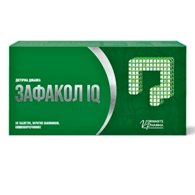 ЗАФАКОЛ IQ таблетки вкриті оболонкою №30 (15x2)