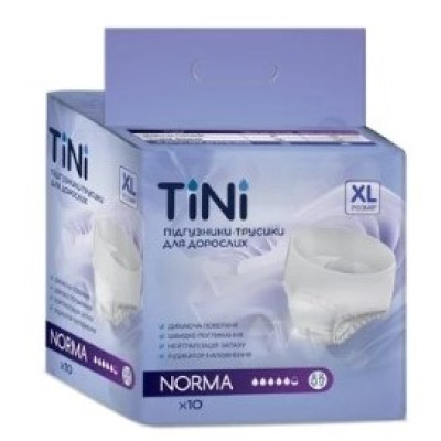 Підгузки-труси для дорослих TіNі (Тіні) Pants Norma XL 120-160см 10 шт