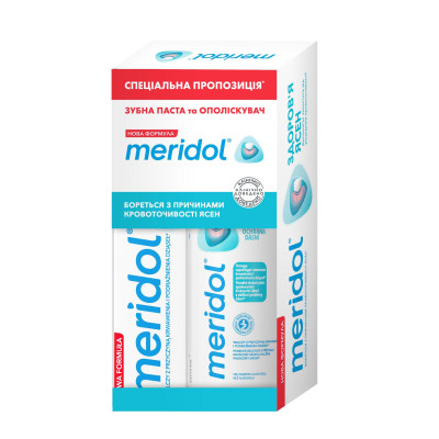 Набір для догляду за ротовою порожниною MERIDOL (Мерідол) Ополіскувач 100 мл+ Зубна паста 75 мл