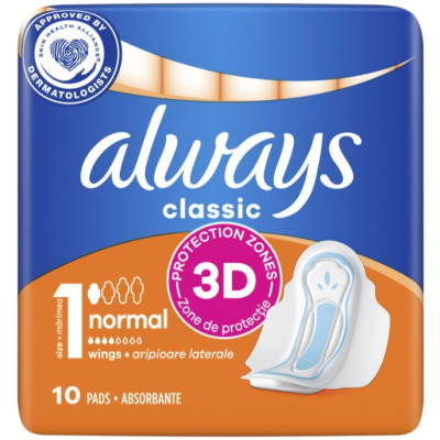Прокладки ALWAYS Classic гігієнічні Normal 10 шт