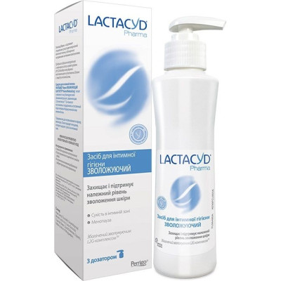 Засіб для інтимної гігієни Lactacyd (ЛАКТАЦИД) Фарма Зволожуючий у флакононі з дозатором 250 мл