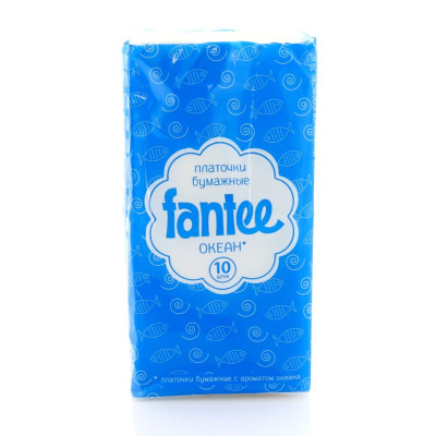 Хустинки носові паперові Fantee Неароматизовані (2 шари) 10 шт
