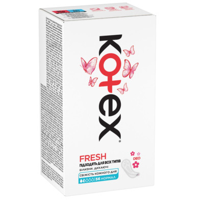 Прокладки щоденні Kotex FRESH Normal Deo №56