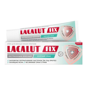 Крем для фіксації зубних протезів LACALUT (Лакалут) FIX з м’ятним смаком 40 г