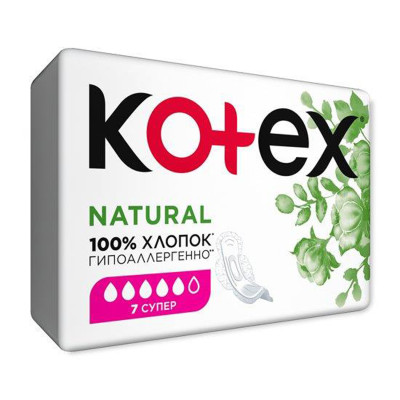 Прокладки KOTEX Natural Super №7