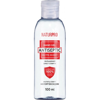 Спрей антисептичний для рук NaturPRO Екстра захист спиртовмісний СПИРТ 80% флакон 100 мл