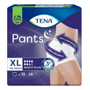 Підгузки-труси для дорослих TENA (Тена) Pants Plus Night Extra Large XL 120-160см 10 шт