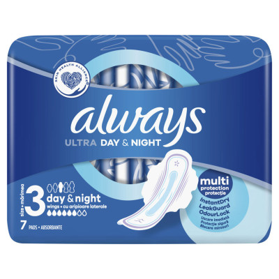 Прокладки ALWAYS Ultra гігієнічні аромат.Day&Night 7 шт