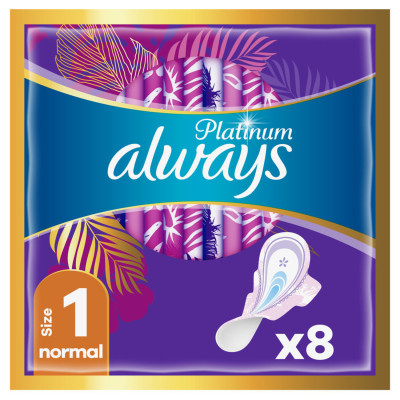 Прокладки ALWAYS Ultra гігієнічні аромат. Platinum Normal Single 8 шт