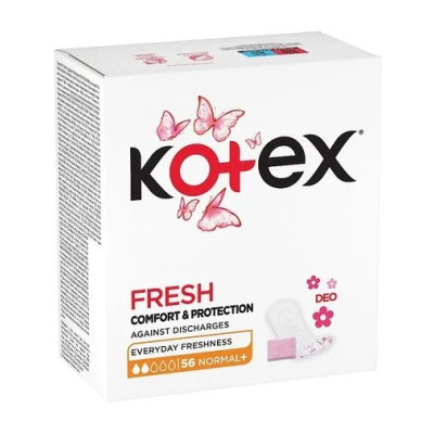 Прокладки щоденні Kotex FRESH Normal Plus Deo №56