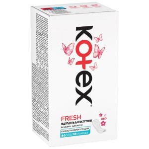 Прокладки щоденні Kotex FRESH Ultra Slim Deo №56