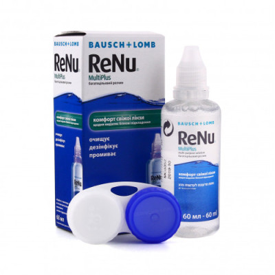 Розчин для контактних лінз багатоцільовий Renu Multiplus (РеНю МульТиплюс) флакон 60 мл