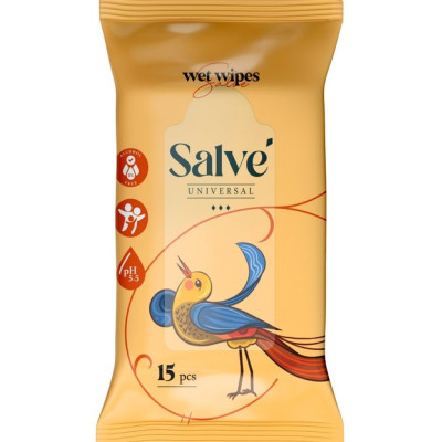 Серветки косметичні вологі Salve Універсальні №15