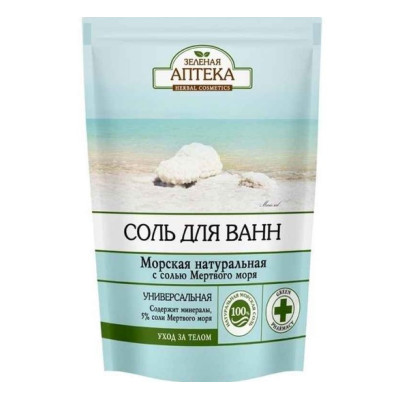 Сіль морська Зелена Аптека (Green Pharmacy) Морська натуральна для ванн пакет 500 г