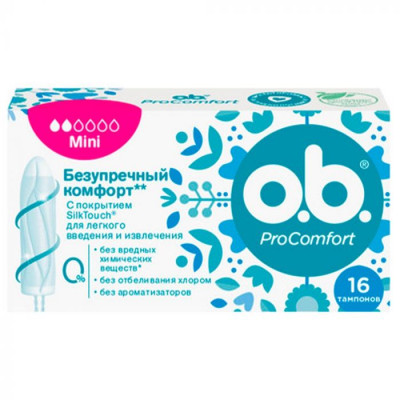 Тампони жіночі гігієнічні o.b. Pro Comfort Mini №16