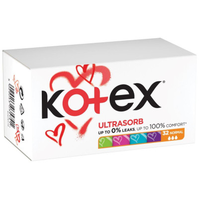 Тампони жіночі гігієнічні KOTEX Normal №32