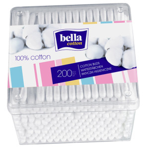 Ватні палички Бела  (Bella) Cotton косметичні контейнер 200 шт