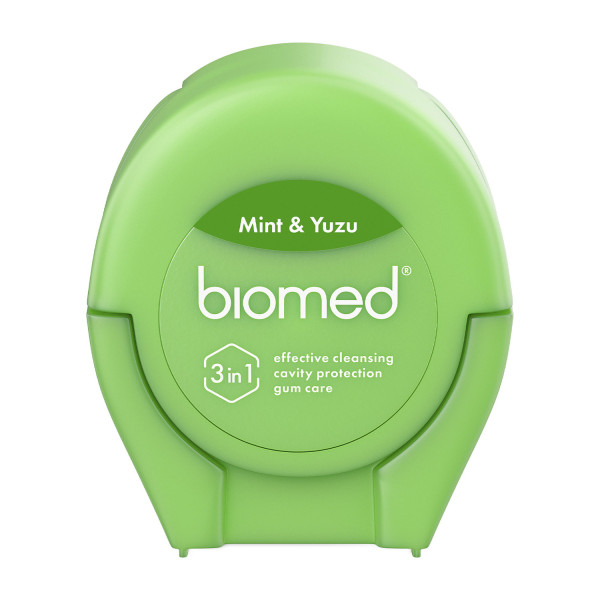 Зубна нитка BioMed (БіоМед) Комплексна з ароматом м'яти та юдзу 50 м