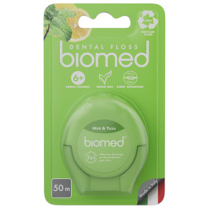 Зубна нитка BioMed (БіоМед) Комплексна з ароматом м'яти та юдзу 50 м